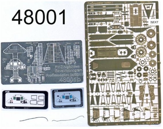 1/48 F117 Interior&Undercarriage PE set (REV/MONO)