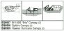 1/48 Hawker Hurricane Vacuform Canopy. 2 pieces. For Airfix/Hobb