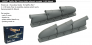 Brassin 1/48 Spitfire Mk.V 3-stacks exhaust rounded