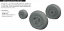 Brassin 1/48 Vampire F.3 wheels