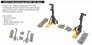 Brassin 1/48 P-40N undercarriage legs for Eduard