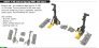 Brassin 1/48 P-40E undercarriage legs for Eduard