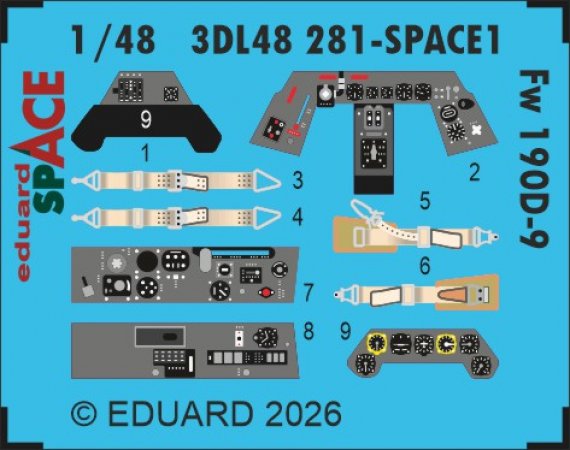 EDUARD 1/48 Fw 190D-9 pour Miniart