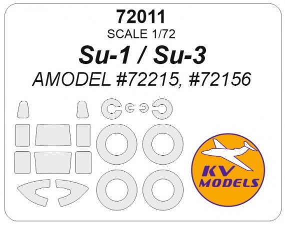 1/72 Sukhoi Su-1 / Sukhoi Su-3 mask for AMODEL