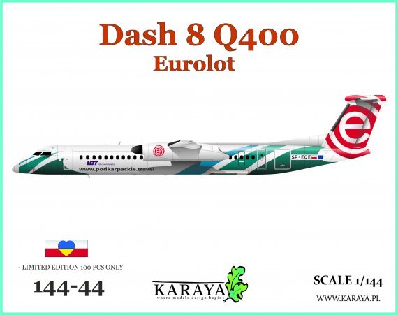 1/144 Dash 8 Q400 Eurolot PLL LOT