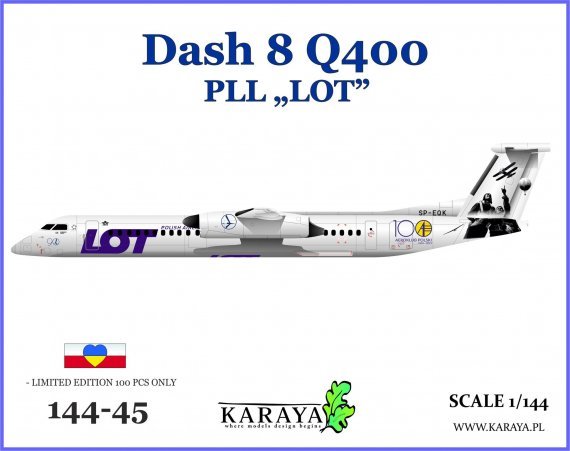 1/144 Dash 8 Q400 PLL LOT plastic parts Amp Ua