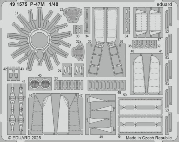 Eduard 1/48 Set P-47M pour Miniart