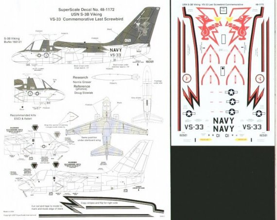 1/48 Lockheed S-3B Viking VS-33 Commemorative Last Screwbird