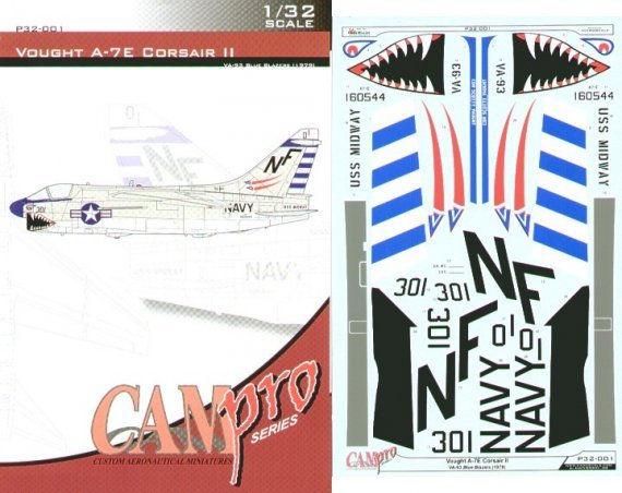 CAM PRO 1/32 LTV A-7E Corsair II VA-72 USS Midway 1979