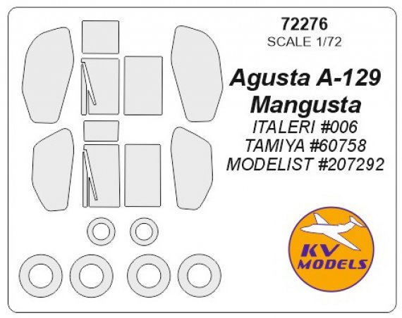 1/72 Agusta A-129 Mangusta paint masks