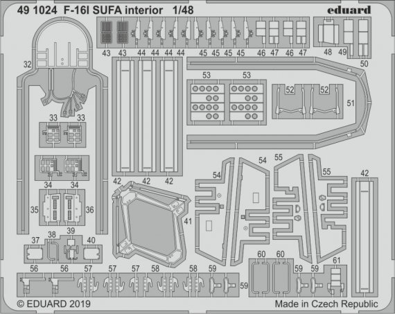 1/48 SET F-16I SUFA interior