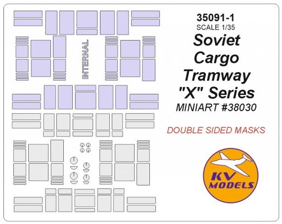 1/35 Soviet Cargo Tramway X Series Double sided masks