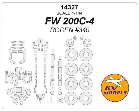 1/144 Focke-Wulf Fw-200C-4 + wheels masks
