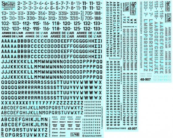 1/48 French Immatriculation 1995-2010  white