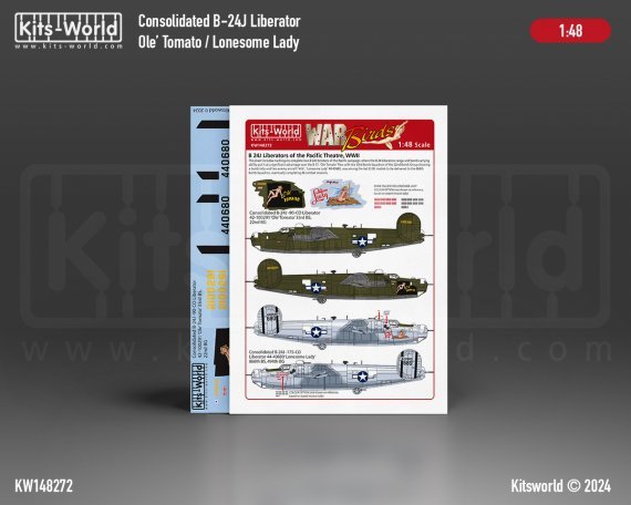 1/48 Consolidated B-24J -90-CO Liberator 42-100291 Ole Tomato 33