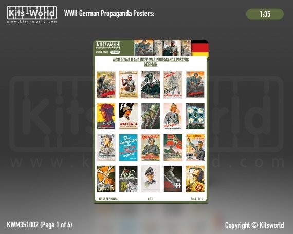 1/35 WWII Propaganda Posters German Set 1