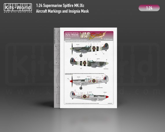 1/24 Supermarine Spitfire Mk.IXc Stencil Masks