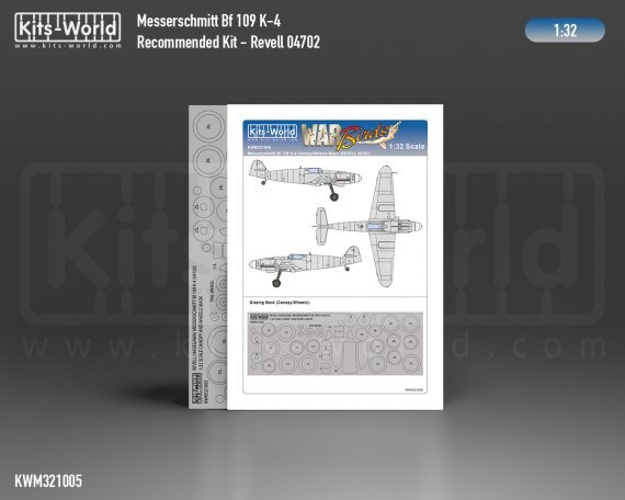 1/32 Messerschmitt Bf-109K-4 Canopy/Wheels Mask