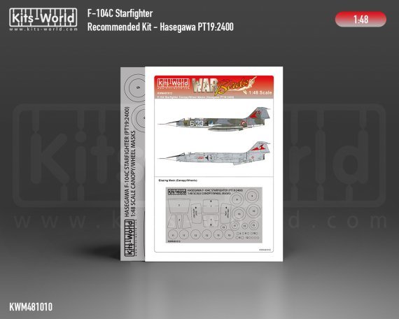 1/48 Lockheed F-104C Starfighter USAF wheels and canopy mask
