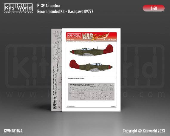 1/48 Bell P-39 Airacobra Canopy/Wheel Mask Set
