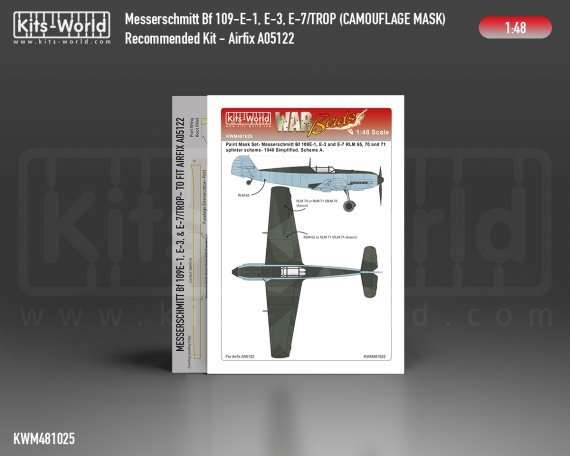 1/48 Messerschmitt Bf-109 Splinter Scheme Variation 1