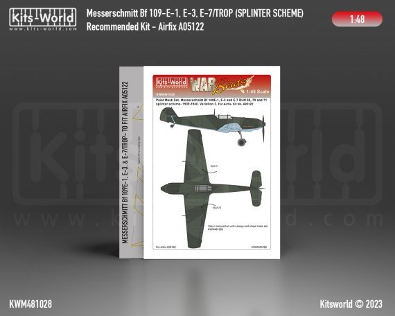 1/48 Messerschmitt Bf-109 Simplified Splinter Scheme 1939-1940