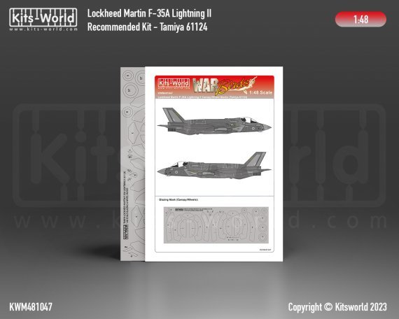 1/48 Lockheed-Martin F-35A Lightning II Canopy/Wheel Masks