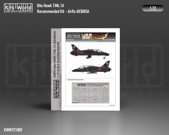 1/72 BAe Hawk T.1A wheels and canopy paint mask