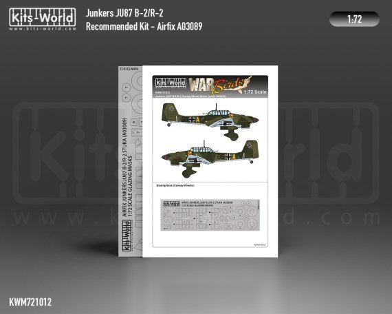 1/72 Junkers Ju-87B-2/R-2 Stuka wheels and canopy paint mask