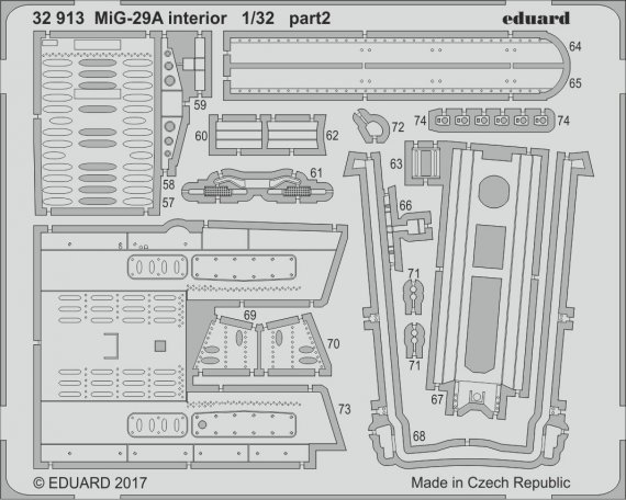 1/32 SET MiG-29A interior