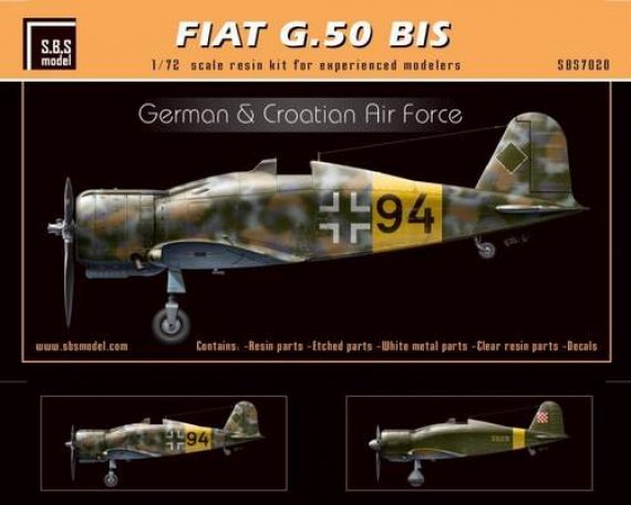 1/72 Fiat G.50 BIS German & Croatian Air Force