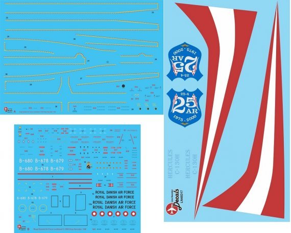 1/48 Rdaf Lockheed C-130H Hercules with 25 years tail paint sche