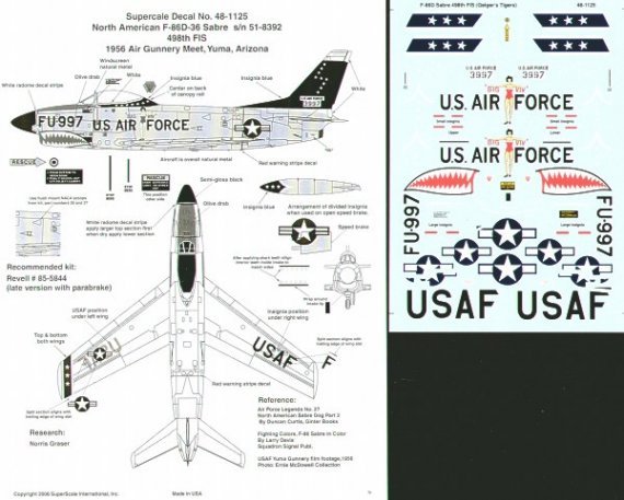 1/48 North American F-86D Sabre, 498 FIS