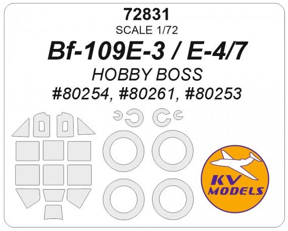 1/72 Messerschmitt Bf-109E-4/7 / Bf-109E-3 for Hobby Boss