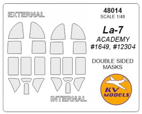 1/48 Lavochkin La-7 Double-sided and wheels masks
