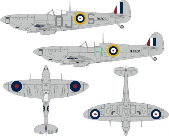 Eduard Mask 1/32 Spitfire Mk.Vb Early Insignes Nationaux