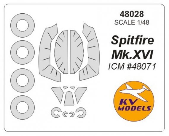 1/48 Supermarine Spitfire Mk.XVI + wheels masks