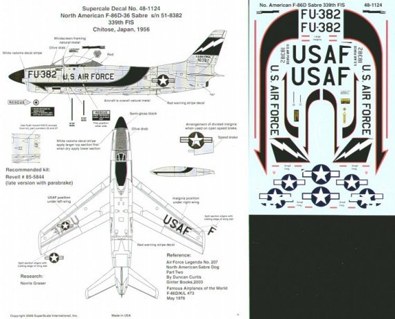 1/48 North American F-86D Sabre, 339 FIS