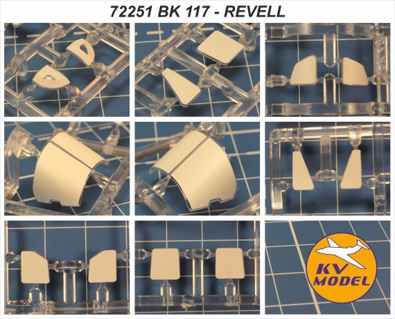 1/72 Mbb Bk 117 / Medicopter 117 mask for Matchbox