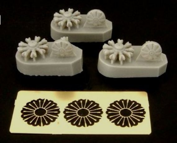 1/144 Engine BMW 132 for Ju-52 (3 pcs.)