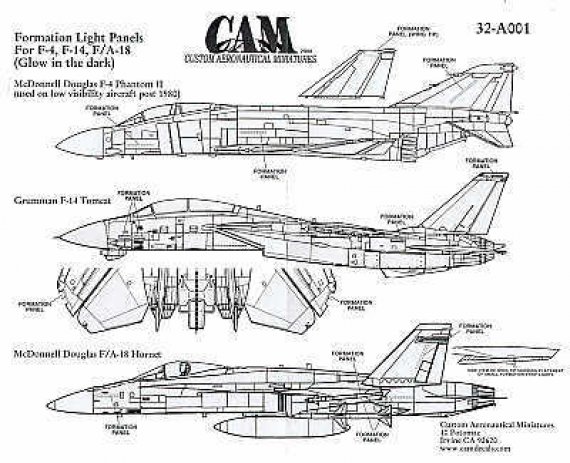Cam Decals Formation Light Panels F-4/F-14/F-18 1/32
