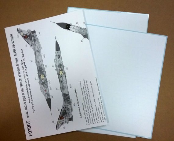 1/72 Sukhoi Su-24M Ukrainian Dragons paint masks