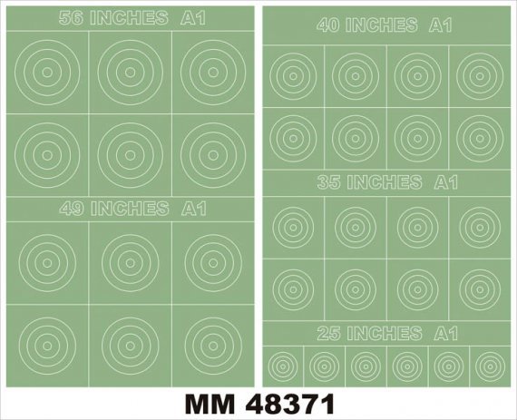 1/48 Raf Roundels Type A1 2 insignia masks for