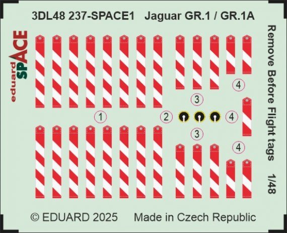 1/48 Jaguar GR.1 / GR.1A R.B.F. tags for Airfix