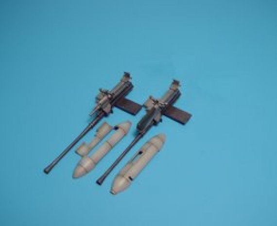 Aires Upgrade set: Ju 87G  2 x 3,7 cm Bordkanone pods