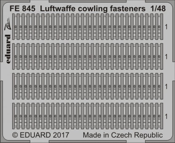 1/48 Luftwaffe cowling fasteners