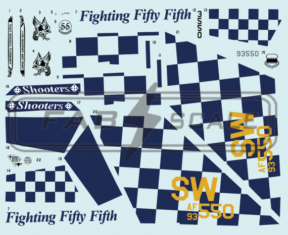1/48 USAF Lockheed-Martin F-16C Block 50 55th Fs Shaw Air Base