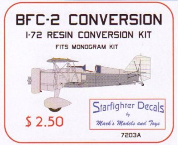 1/72 Curtiss BFC-2 Conversion for Monogram F11C-2