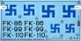 1/72 Decals Fokker C.X wheels (Finnish Service) image 2
