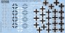 1/72 Luftwaffe Balkenkreuz Bf 109 and Fw 190
